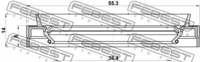 Сальник привода NISSAN 3834200QAG