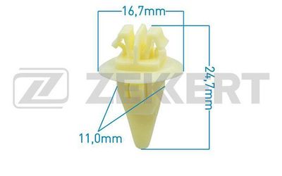 Клипса крепежная Zekkert BE2501