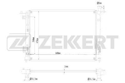 Радиатор системы охлаждения FREE-Z KK0236