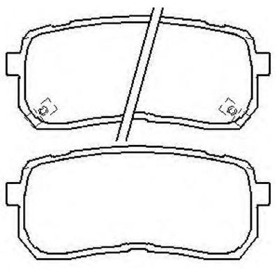 Колодки тормозные дисковые задние AKYOTO AKD0457