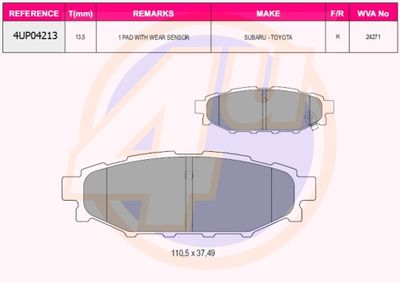 Колодки тормозные задние Valeo PHC BP6031