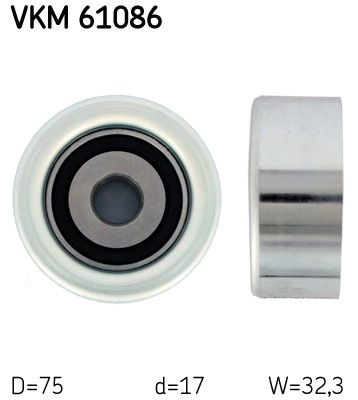 Ролик ремня приводного SKF VKM61086