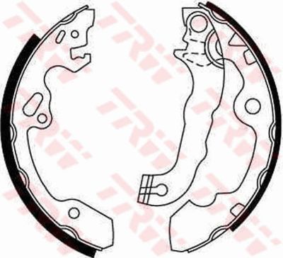 Колодки тормозные барабанные TRW GS8636