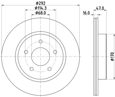 Диск тормозной задний Nisshinbo ND2066K