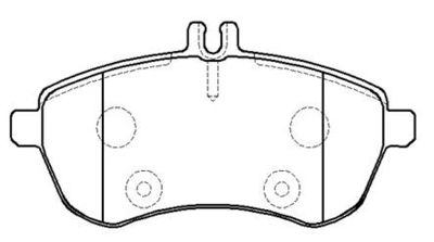 Колодки тормозные дисковые HSB HP9956