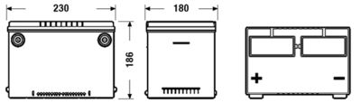 Аккумулятор EXIDE EB558