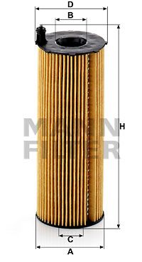 Фильтр масляный MANN-FILTER HU8003X