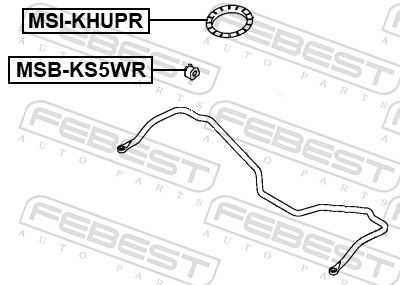 Втулка стабилизатора заднего FEBEST MSBKS5WR
