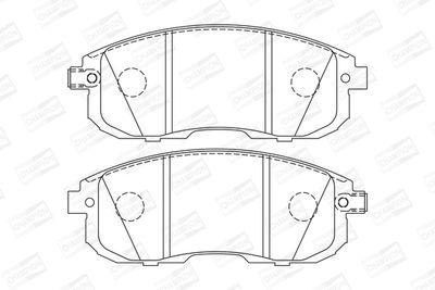 Комплект колодок для дискового тормоза AYWIparts AW1810145
