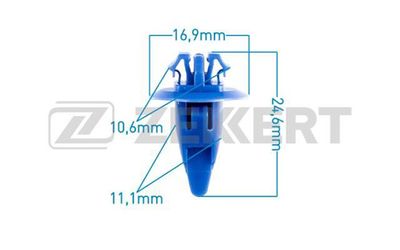 Клипса крепежная Zekkert BE1789
