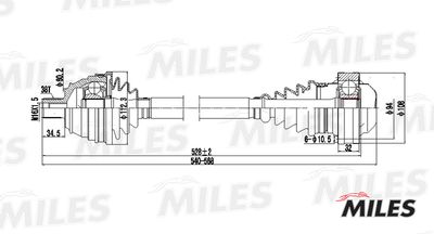 Привод в сборе Miles GC00142