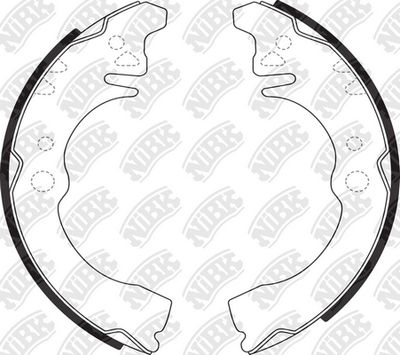Колодки тормозные барабанные NIBK FN0034