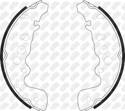Колодки тормозные барабанные NIBK FN9958