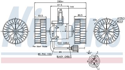 Вентилятор отопителя KALE 348830