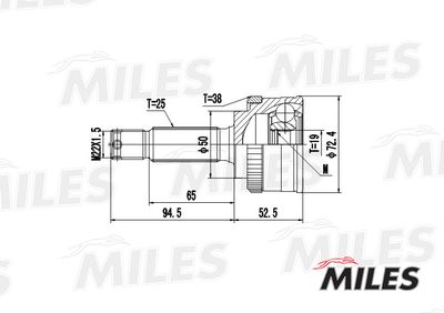 ШРУС наружный Miles GA20162