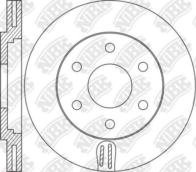 Диск тормозной передний NIBK RN1615
