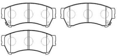 Колодки тормозные дисковые передние HSB HP9809