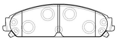 Колодки тормозные дисковые HSB HP5250