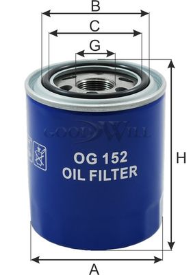 Фильтр масляный BIG FILTER GB1167
