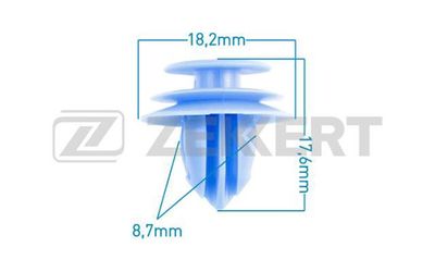 Клипса крепежная Zekkert BE2255