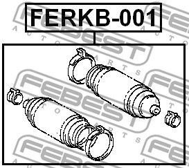 Пыльник рулевой рейки FEBEST FERKB001