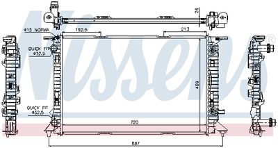 Радиатор системы охлаждения NISSENS 60321