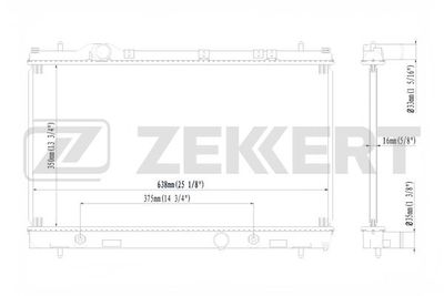 Радиатор охлаждения двигателя Zekkert MK1240