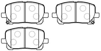 Колодки тормозные дисковые HSB HP5097