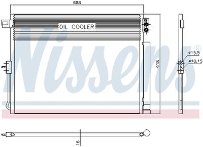 Радиатор кондиционера с осушителем NISSENS 940411