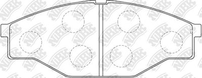 Колодки тормозные дисковые NIBK PN1166
