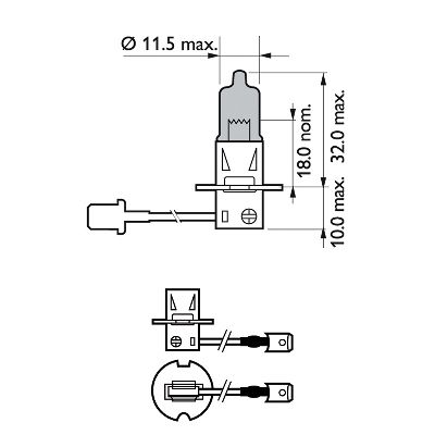 Лампа накаливания PHILIPS 12336WVUB1