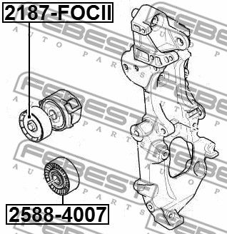 Натяжитель приводного ремня MAZDA PE0315980C