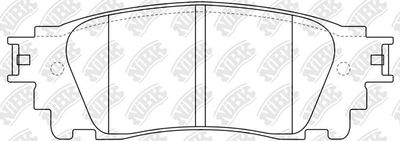Колодки тормозные дисковые NIBK PN1852