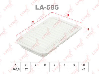 Фильтр воздушный LYNXauto LA585