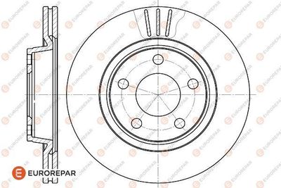 Диск тормозной передний EUROREPAR 1618882180