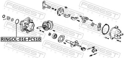 Кольцо уплотнительное распределителя зажигания HONDA 30110PA1732
