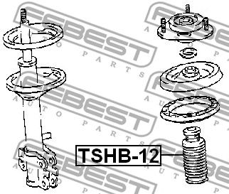 Пыльник переднего амортизатора с отбойником FEBEST TSHB12