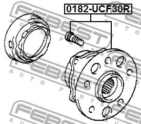 Ступица задняя FEBEST 0182UCF30R