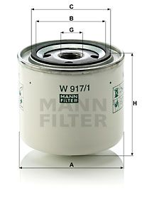 Фильтр масляный MANN-FILTER W9171