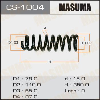 Пружина передняя Masuma CS1004