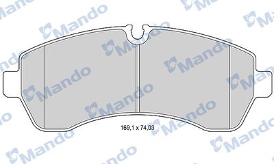 Колодки тормозные передние Mando MBF015031