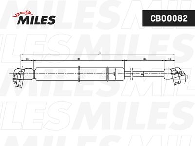 Амортизатор Miles CB00082