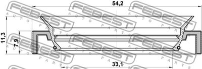 Сальник привода FEBEST 95HAY35540811R