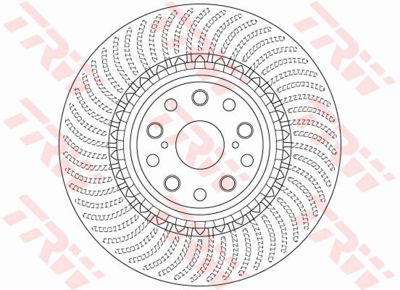 Диск тормозной TRW DF6488S