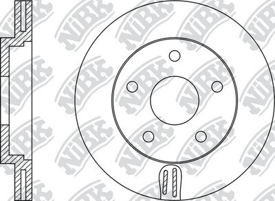 Диск тормозной передний вентилируемый NIBK RN1426