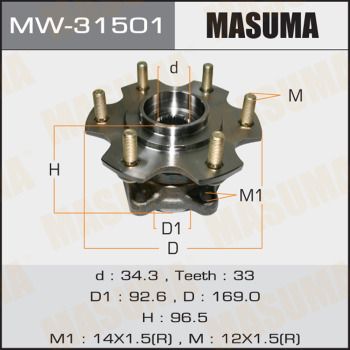 Ступичный узел Masuma MW31501