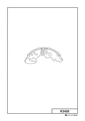 Колодки тормозные барабанные MK KASHIYAMA K3426