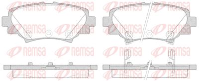 Колодки тормозные дисковые REMSA 157002