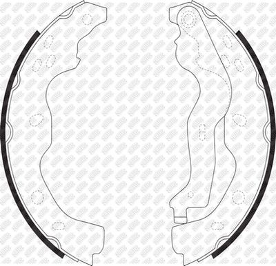 Колодки тормозные барабанные NIBK FN0634