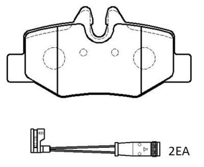 Колодки тормозные дисковые HSB HP9676